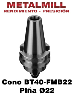 Cono porta Boquillas BT40FMB22